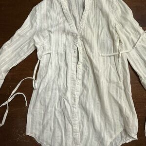 Forever 21 White Textured Top